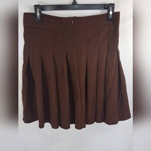 ROMWE Brown A-Line Mini Skirt